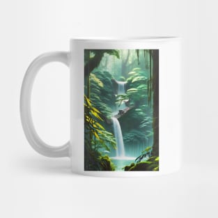 Adorable Waterfalls in a Forest Mug